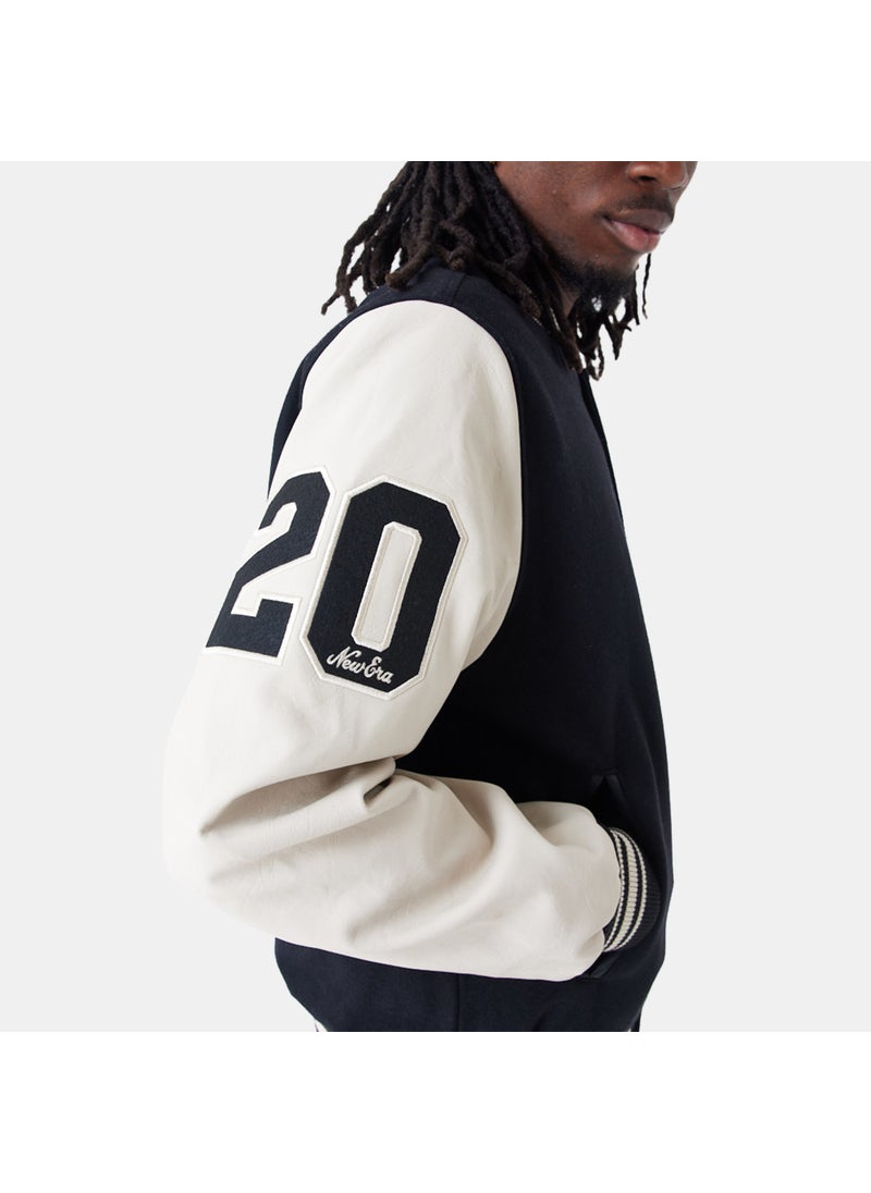 Men's Script Logo Varsity Jacket