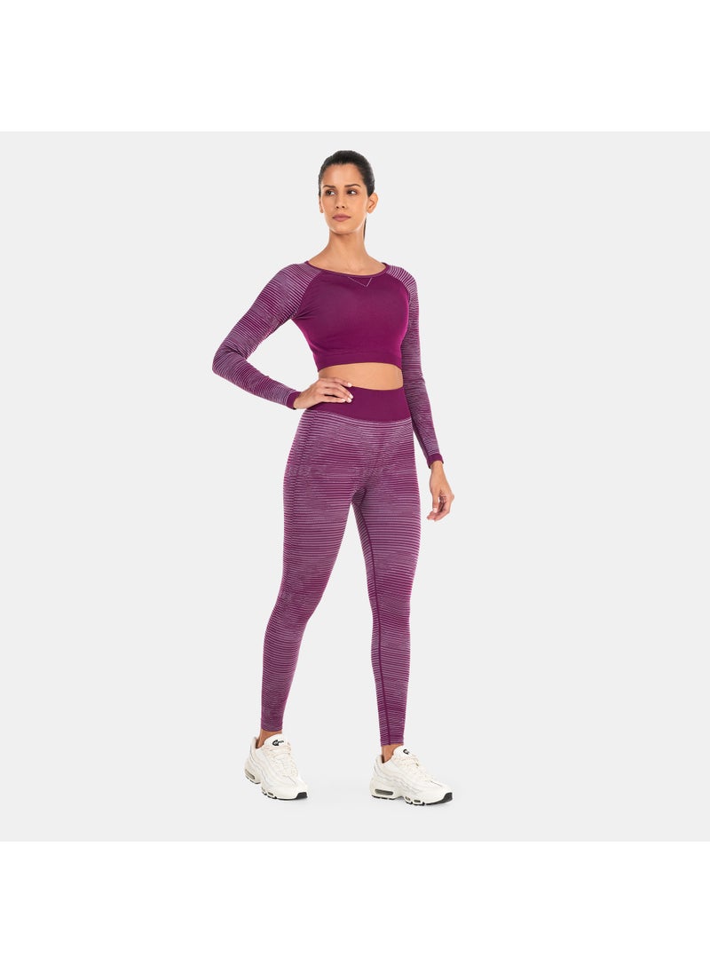 Women's Infinity Stripe Seamless Leggings