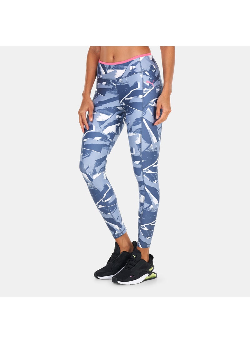 Women's Modern Sports Printed 7/8 Leggings