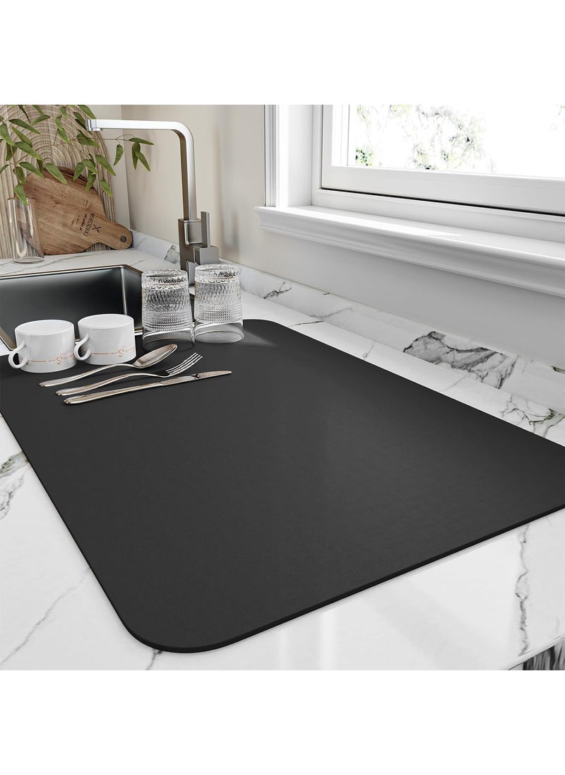 WEPTIX Dish Drying mat for Kitchen Water Absorbent mat Drying mat for Kitchen Utensils Large Dry mat for Kitchen Utensils Drying mat Water Absorbent mats for Kitchen Items 50 x 40