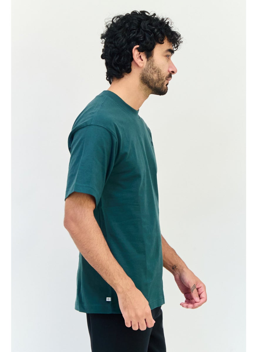 Men Sportswear Fit Short Sleeve Outdoor T-shirt, Green