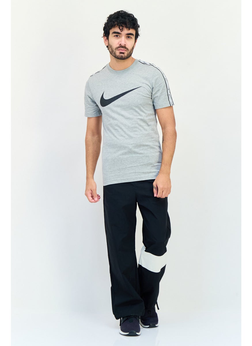 Men Sportswear Fit Short Sleeve Outdoor T-Shirt, Grey