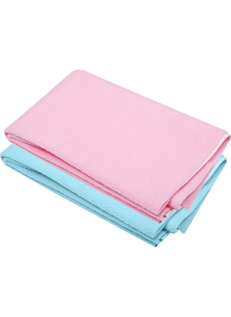 BTfash Baby Waterproof Reusable Super Soft Fast Drying Mattress Protector Pack of 2SkyPink Small