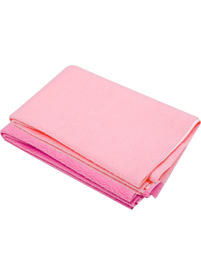 BTfash Baby Waterproof Reusable Super Soft Fast Drying Mattress Protector Pack of 2RoseSalmon Rose Small