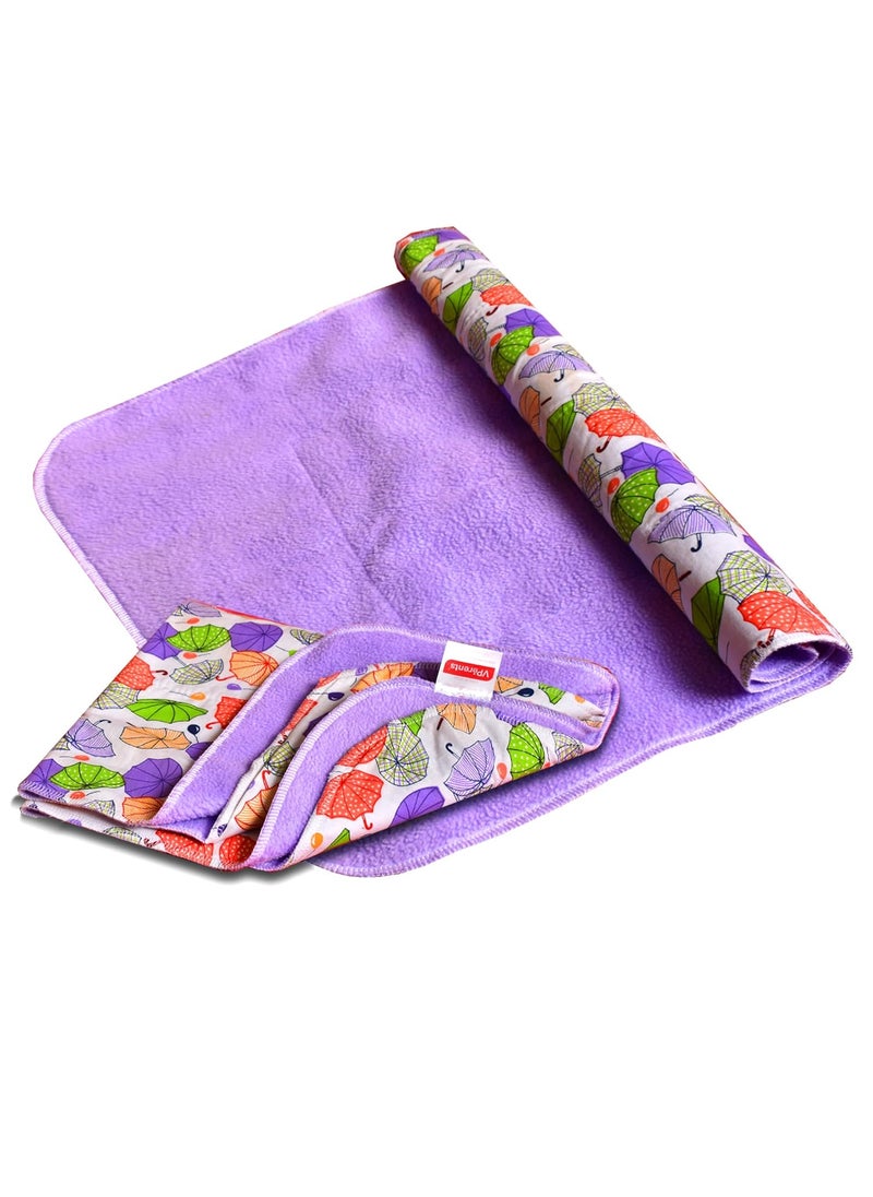 Vparents Diaper Changing Mat Sleeping mats Water Proof Bed Protector with one Side Fabric New Born Baby 65cm x 45 cm 06 Months