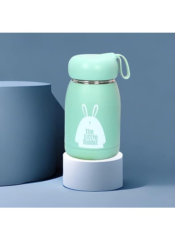 Yogilabel Lightweight water bottle Wide mouth water bottle Vacuum insulated water bottle 330 Ml Cute Water Bottle Cute Print Glass Water Bottle for Boys and GirlsMulti1Pcs