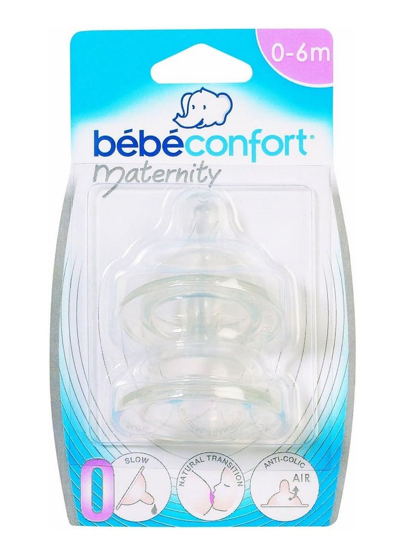 Maternity Wide Base Teat Silicone 0-6M
