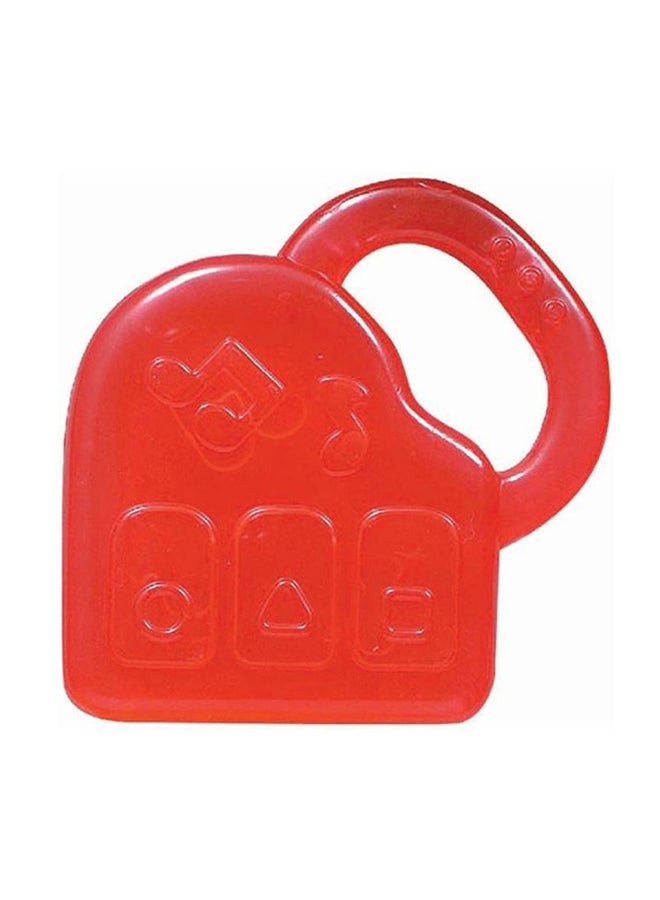 Soft Naturally Shaped Designed Cooling Wide Handle Piano Teether For Baby