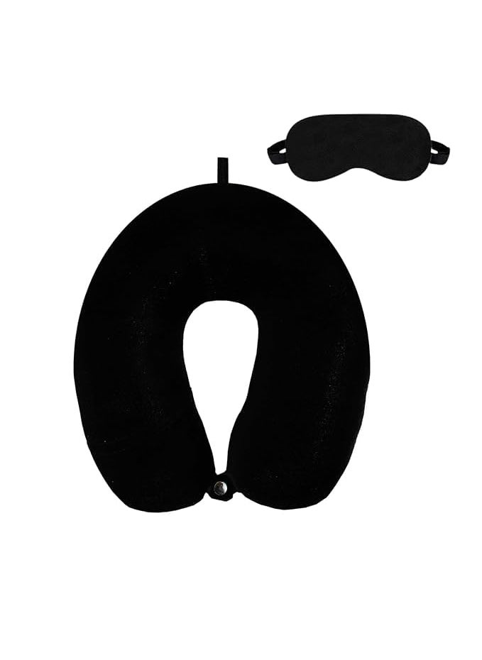 Breedlove Travel Neck Pillow and Eye Mask Travel Essential Pain Relief Support for Car Air Cushions Pillows Flights Sleep Pillow for Neck Pain Relief Neck Pillow for Sleeping