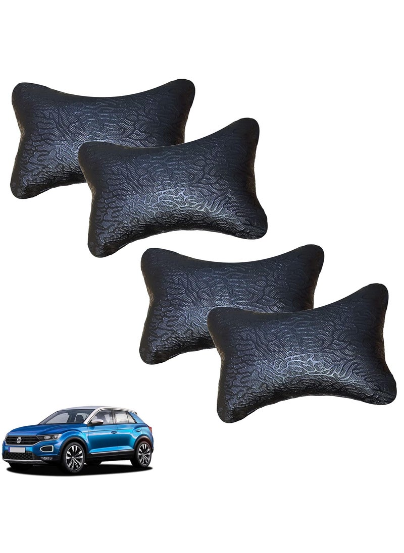 Kandid AdroitZ Abstract Print Black Car Neck Pillow Classic LookSet of 4 for T ROC_PR466