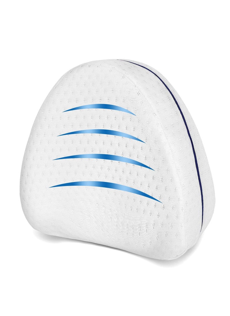 IDITRI EXPORT Memory Foam Sleeping Cotton Leg Pillow Cushion for Hip Knee Pillow for Side Sleepers Leg Pillows for Sleeping Leg Support Pillow for Lower Back PainSciatica Relief
