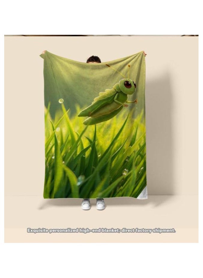 Children's or student cartoon flannel thin blanket (warm and comfortable, suitable for sleep, games) 100cm*150cm - 827