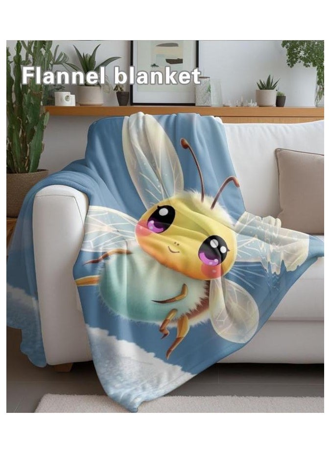 Children's or student cartoon flannel thin blanket (warm and comfortable, suitable for sleep, games) 100cm*150cm - 507