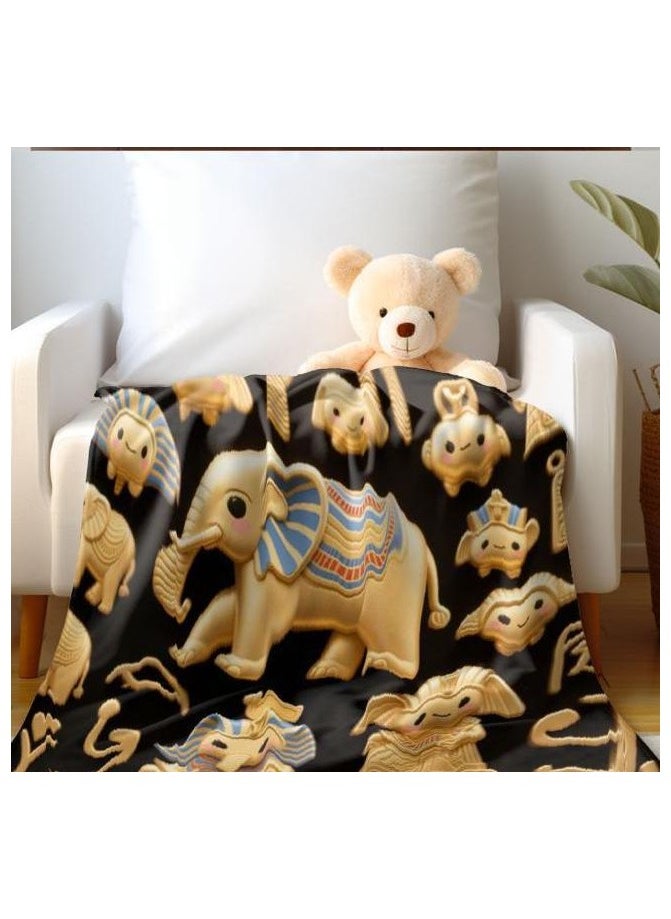 Flannel thin blanket (warm and comfortable, suitable for sleep, gaming, dust removal and sandproof) 150cm*200cm - 51