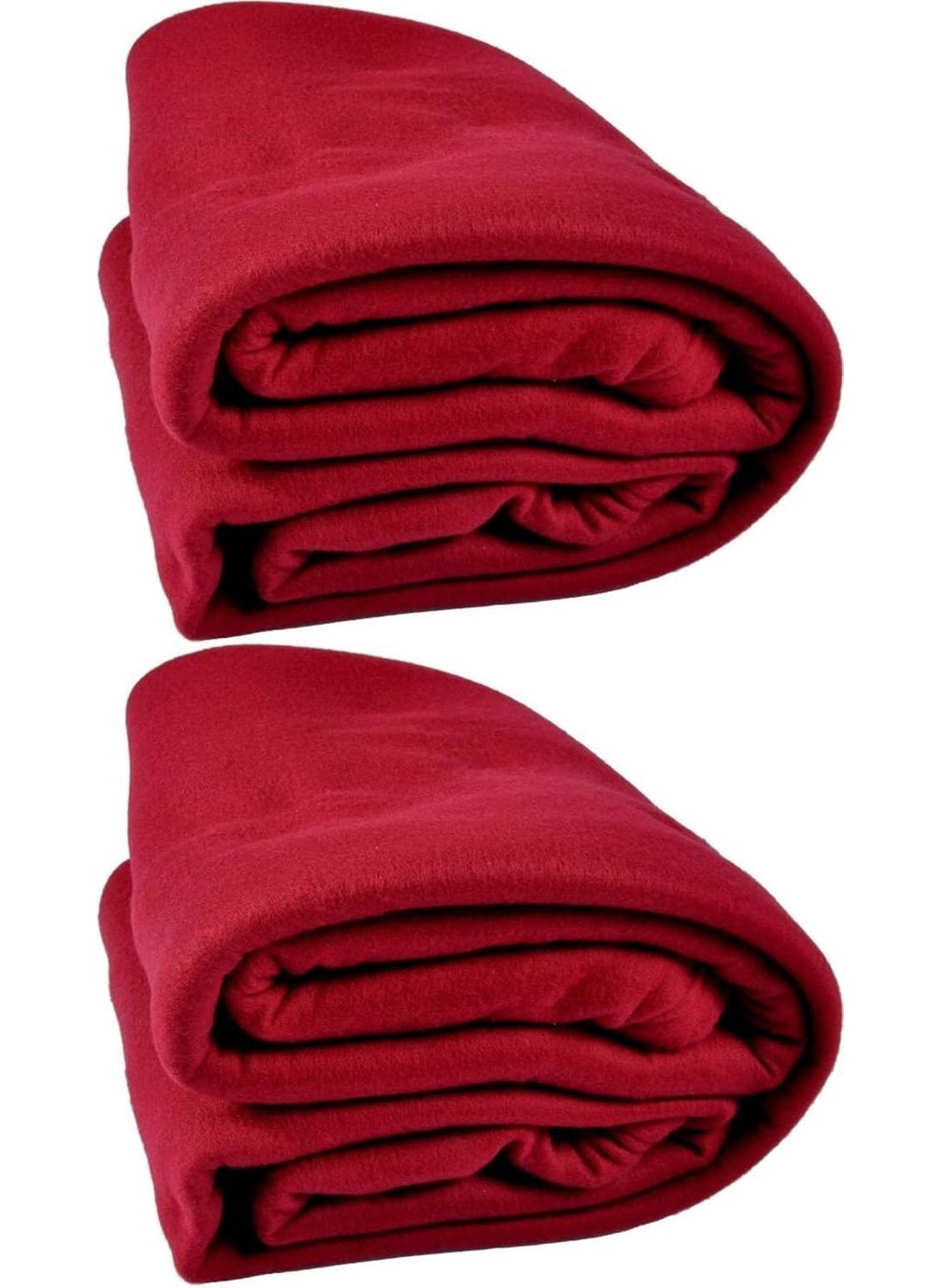 Navrudra All Season Plain Polar Fleece Single Blanket 60x90 inches Red Red