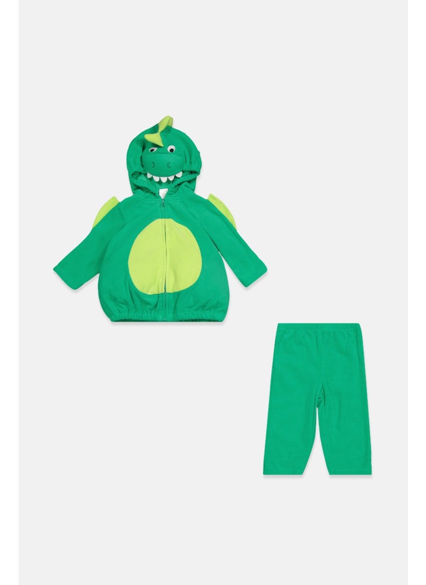 Toddler Boy 2 Pcs Dinosaur Costume Set, Green