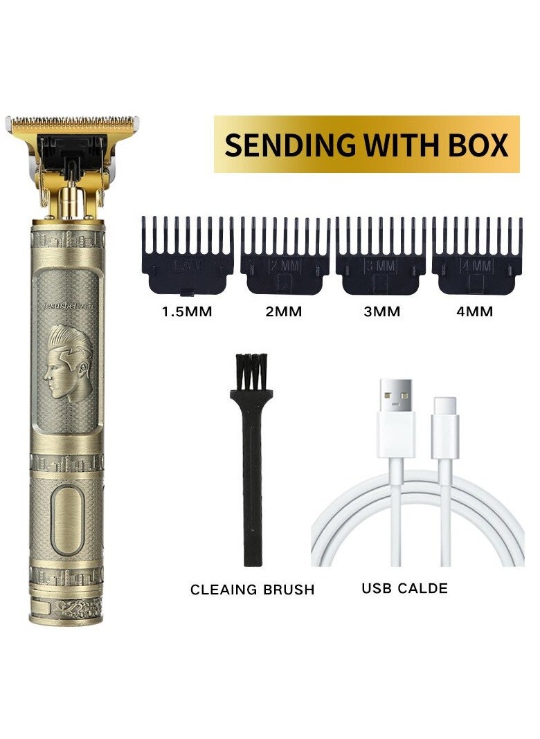 Men's professional Cordless Hair Clipper, Rechargeable Beard Trimmer