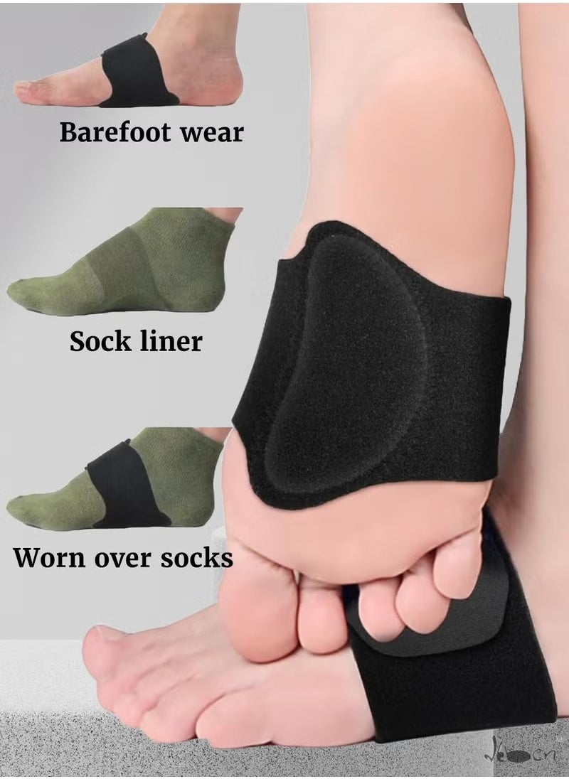 Orthotic Arch Support Plantar Fasciitis Relief Arch Support Brace Foot Pain Relief Flat Feet Insoles Gel Arch Support Cushions Flat Feet Support Orthopedic Foot Care Gel Pads