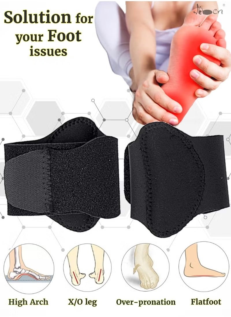 Orthotic Arch Support Plantar Fasciitis Relief Arch Support Brace Foot Pain Relief Flat Feet Insoles Gel Arch Support Cushions Flat Feet Support Orthopedic Foot Care Gel Pads