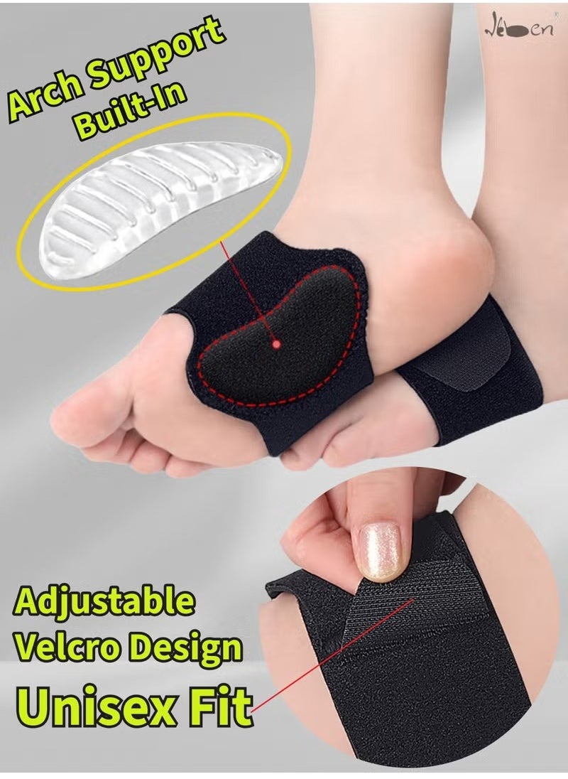 Orthotic Arch Support Plantar Fasciitis Relief Arch Support Brace Foot Pain Relief Flat Feet Insoles Gel Arch Support Cushions Flat Feet Support Orthopedic Foot Care Gel Pads