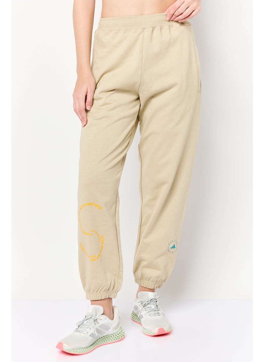Women Sportswear Fit Brand Logo Training Sweatpants, Khaki