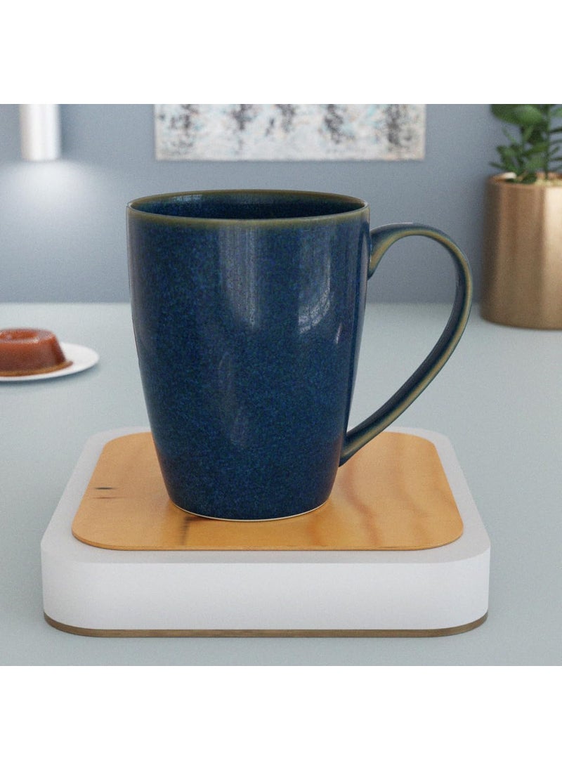 The Earth Store Galaxy Blue Coffee Mug Set of 4 Ceramic Mugs to Gift to Best Friend Tea Mugs Microwave Safe Coffee Mugs Ceramic Tea Cups 340 ml Each