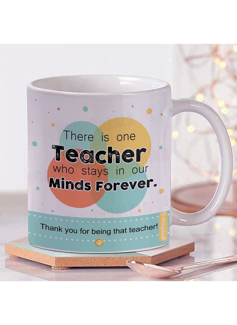 Jhingalala Gift for Teachers Worlds Best Teacher Trophy with Printed Coffee Mug and Greeting Card Combo Gifts for Teacher Sir Madam for Teachers Day 2457