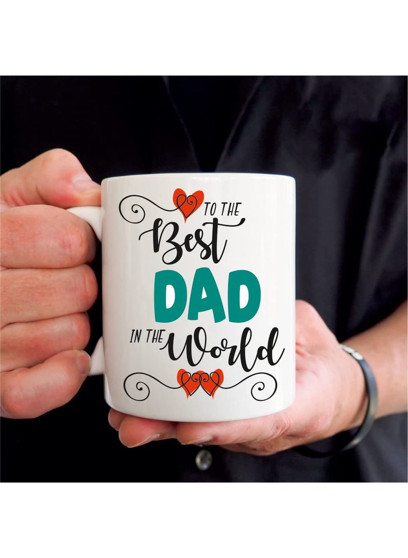 PICRAZEE Worlds Best Mom Dad Anniversary Mom Dad Parents 2 pc Ceramic Coffee Mug 2 pc Fridge Magnet Worlds Best Mom Dad