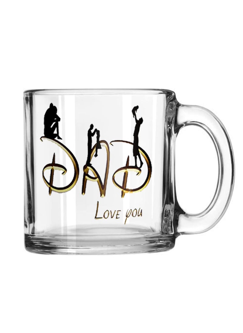 V Kraft Best MOM DAD Ever Love You MOM DAD Unique Transparent Glass Mug Best Gift Anniversary Gift for mom dadFathers Mothers Day Special Mug Pack of 2 Unique and Trendy Stylish Mugs A