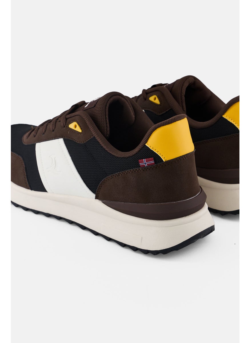 Men Lace Up Casual Shoes, Multicolor