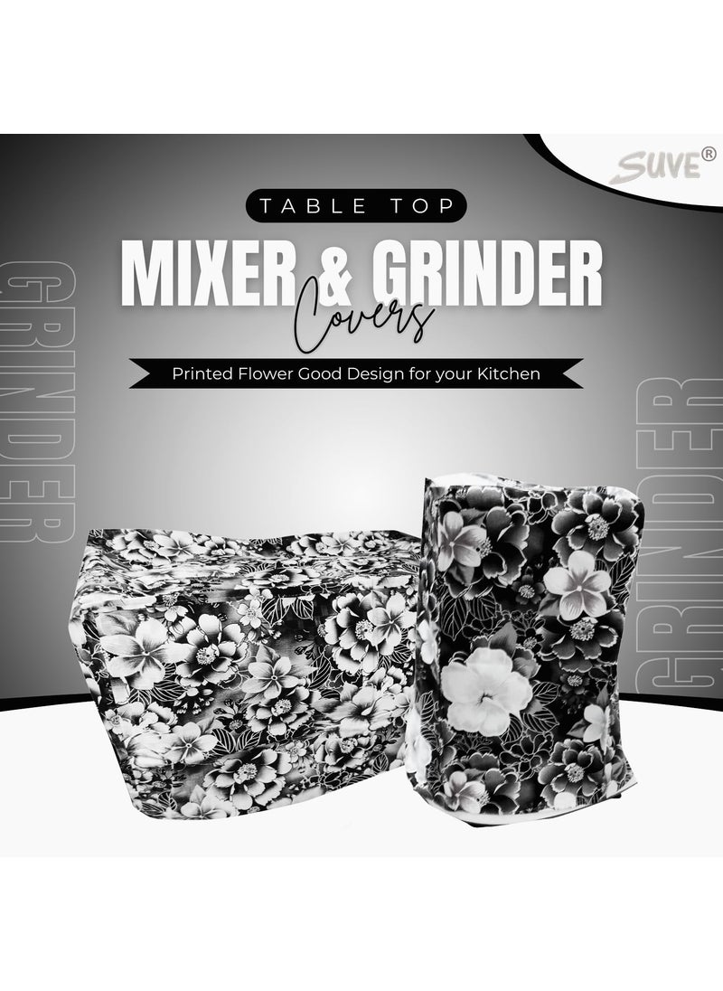SUVE Mixer Grinders Cover and Table top Wet Grinders Cover total: 2 Pcs for All the Types of Mixies and Grinders Multicolor.