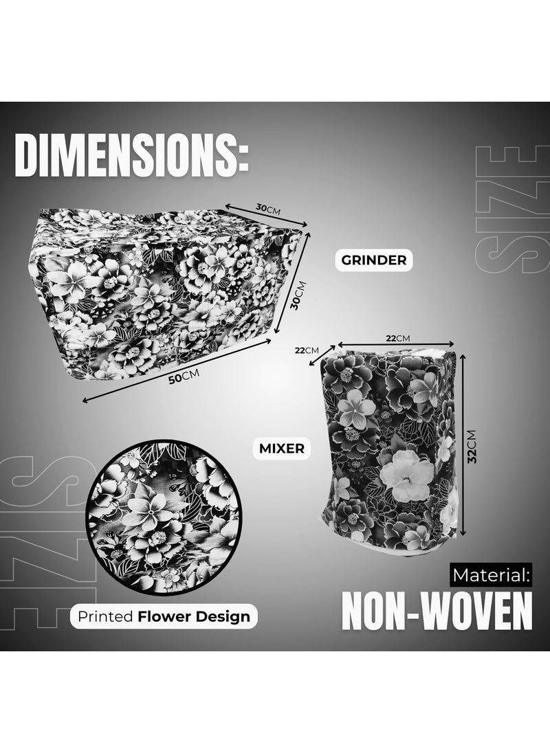 SUVE Mixer Grinders Cover and Table top Wet Grinders Cover total: 2 Pcs for All the Types of Mixies and Grinders Multicolor.