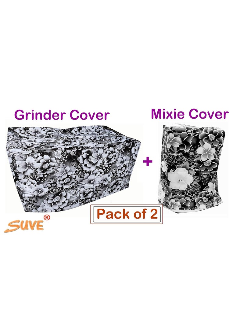 SUVE Mixer Grinders Cover and Table top Wet Grinders Cover total: 2 Pcs for All the Types of Mixies and Grinders Multicolor.