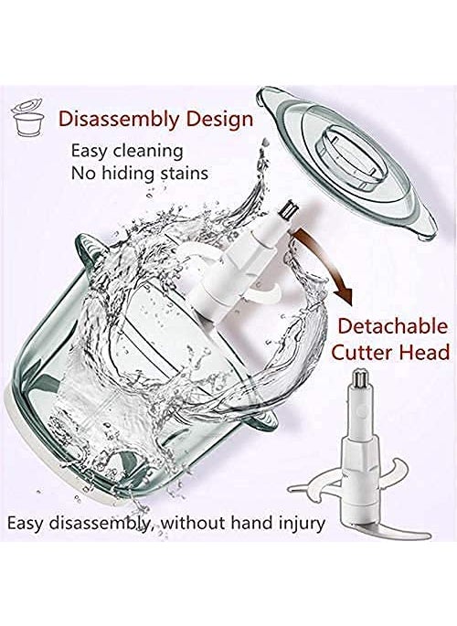 VBM ABS Meat Grinder Household Meat Grinder 2Speed 250W Meat Grinder Electric MultiFunctional Small Meat Grinder Food Processing Mixer 2L Electric Mini Food Chopper Food Processor