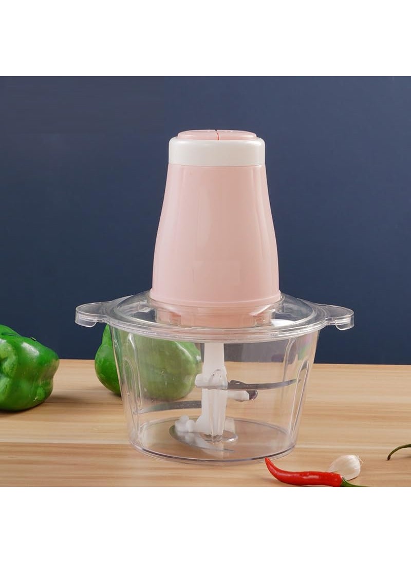 VBM ABS Meat Grinder Household Meat Grinder 2Speed 250W Meat Grinder Electric MultiFunctional Small Meat Grinder Food Processing Mixer 2L Electric Mini Food Chopper Food Processor
