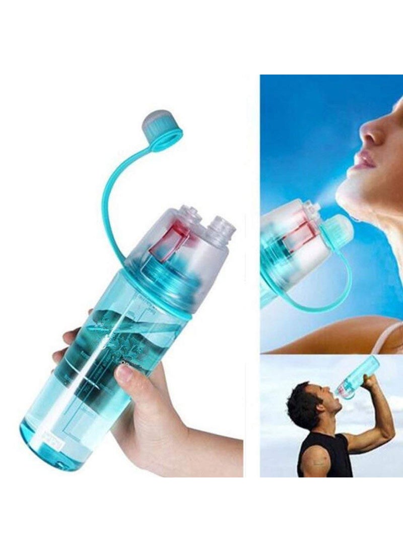FB 2 in 1 Drink & Mist Water Bottle | Spray Water Bottle, 600 ML