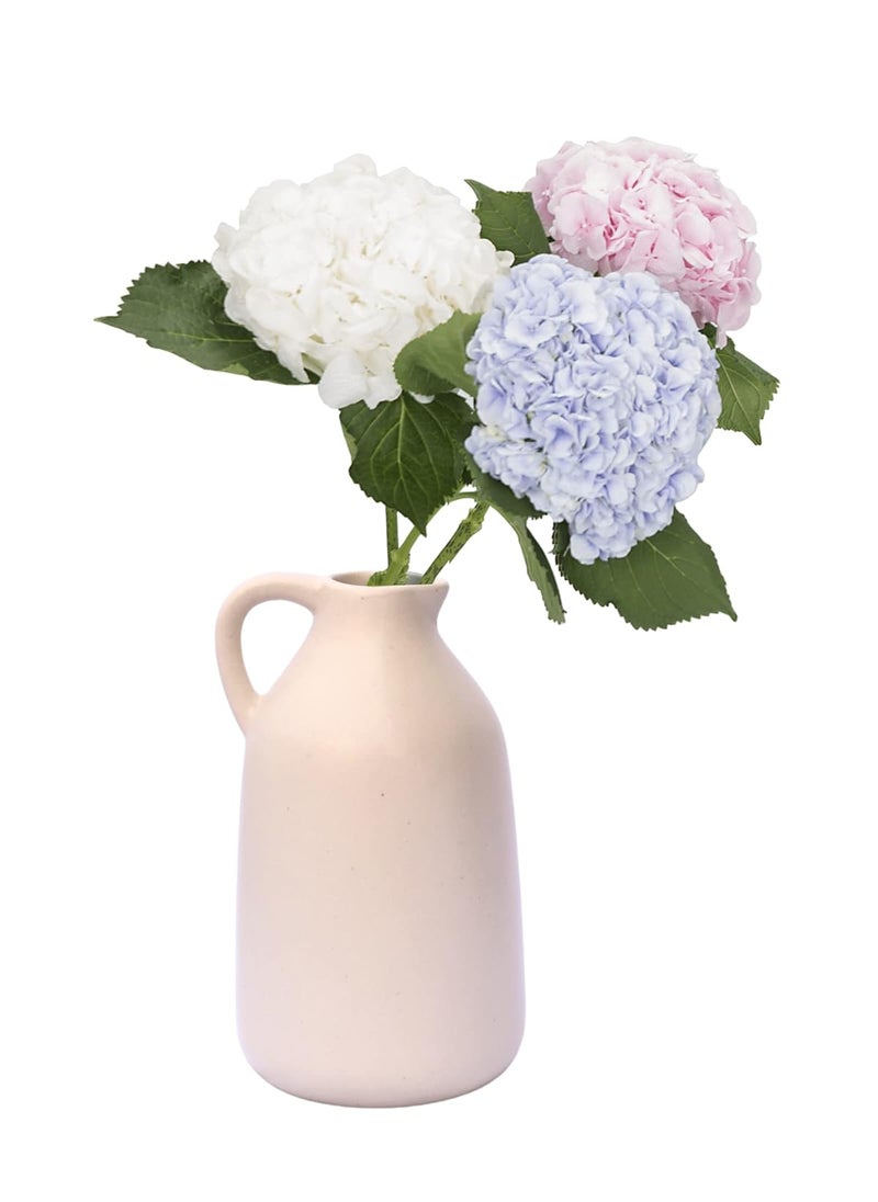 Divyakalaa Handcrafted Minimalistic Matte Watering Can Vase Vintage Style Jug Decor for HomeOffice Ivory 65 inches