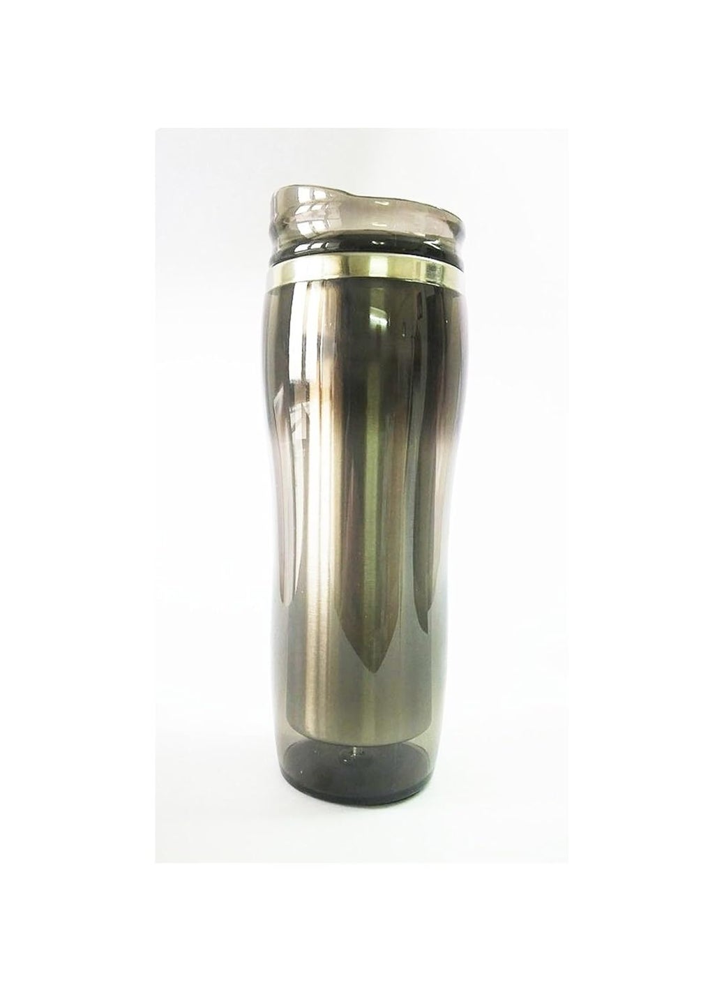 Laps of Luxury Black and Transparent Stainless Steel Sipper