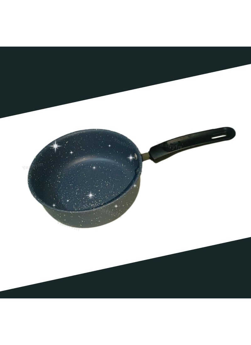 Veena@Sauce Pan Non-Stick 2-Way Fry Pan with Induction Bottom with Granite Finish, Chai Pan, Milk Pan, Small Pan |7-0P.6