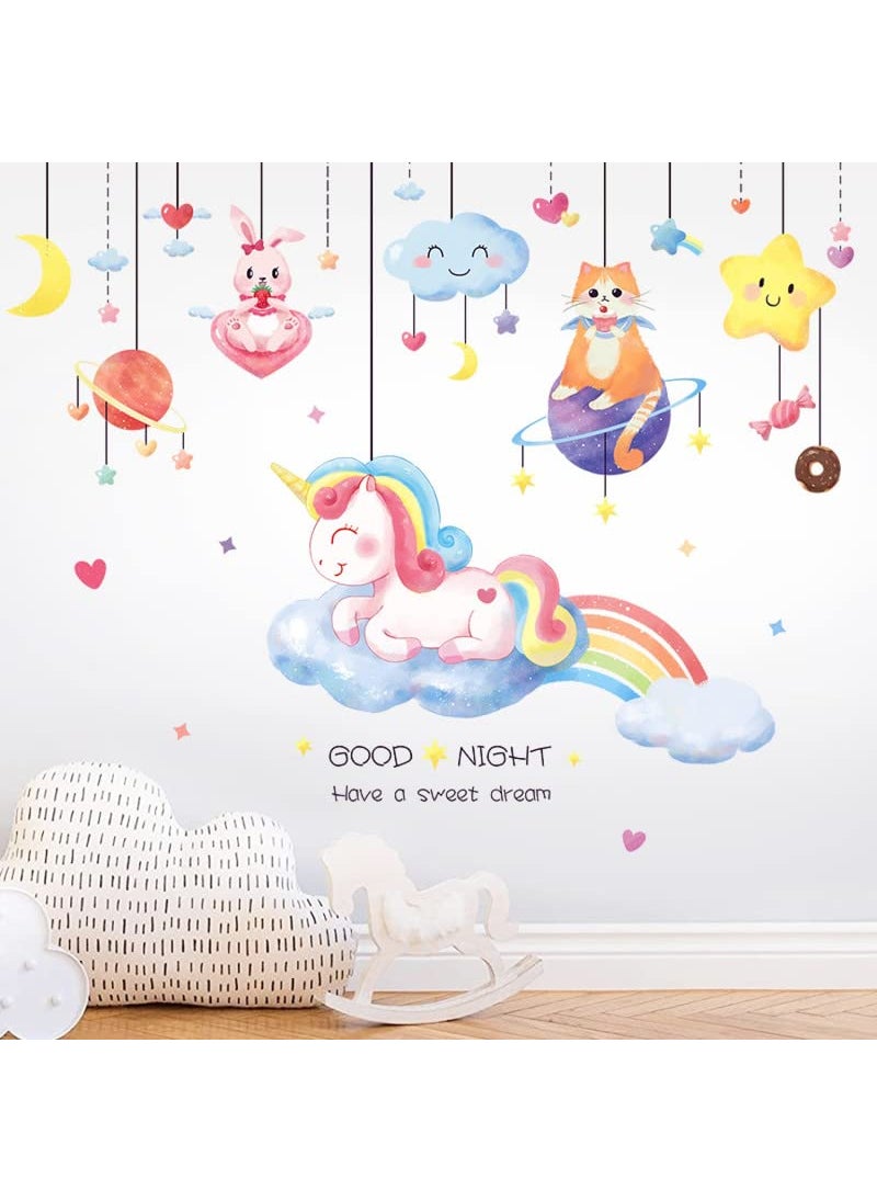 JAAMSO ROYALS Cute Animal Wall Stickers for Kids Wall Stickers for Kids Room Kids Wall Stickers for Kids Room Kids Room Wall Sticker Set of 2 Wall Sticker Sheet