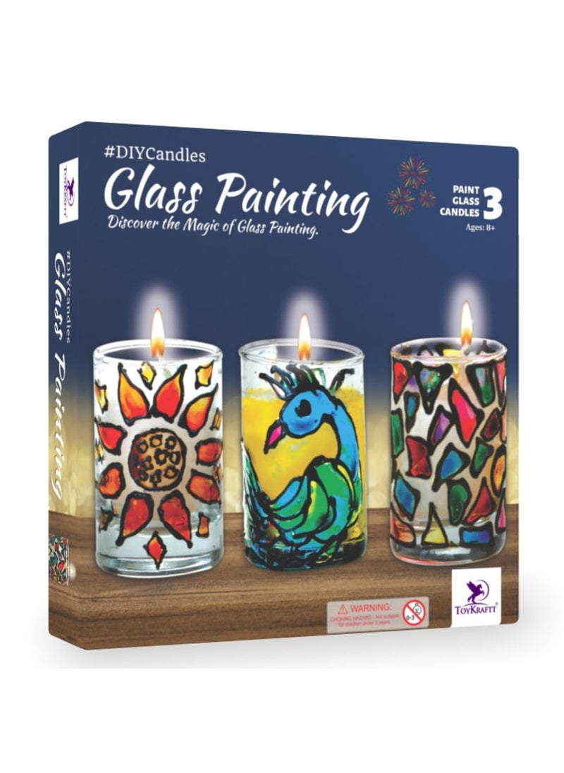 TOYKRAFTT Glass Painting Candle Making Kit for Kids DIY Kit for Kids Art Craft Kit for Kids Age 8 to 12 Christmas Gift for Girls Boys