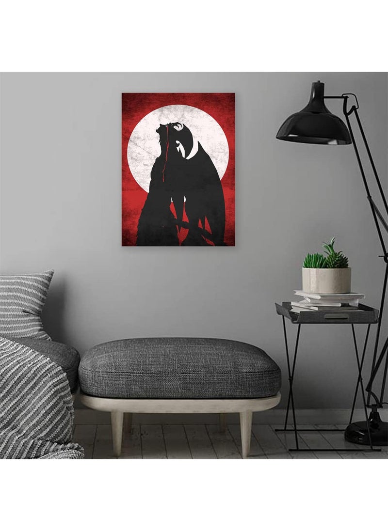 XtremeSkins Designs Print Wooden Framed Canvas Wall Art Decoration Poster 14x22 Inch Devilman Crybaby