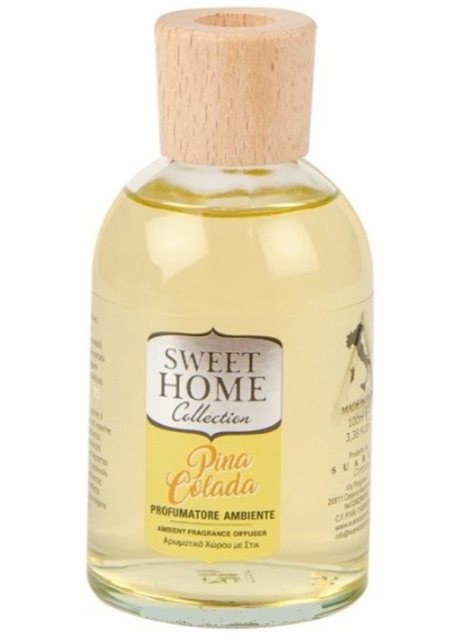 Pina Colada Ambient Fragrance Reed Diffuser Yellow 100 ML