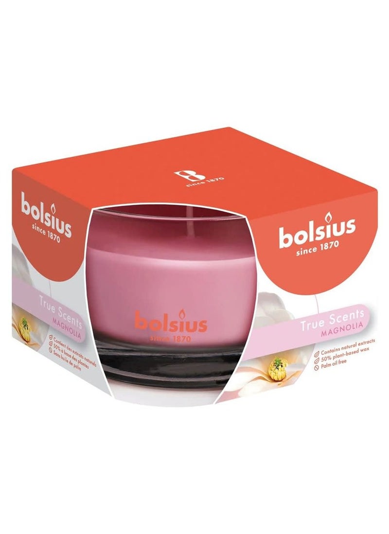 True Scents Mangolia Candle In Glass