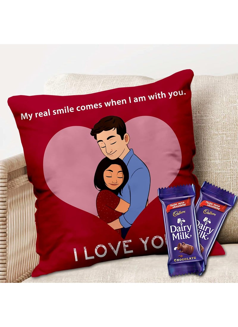 Midiron Romantic Gift for Wife Husband Girlfriend Boyfriend Someone Special On Birthday Anniversary Valentine and Special Occasion Dairy Milk Gift Pack IZ21DairyMilk2CU16STLove85