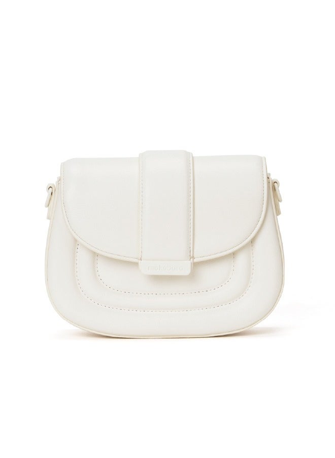 MOKOBARA The Serif Handbag Vegan Leather Top Handle Stylish Women Shoulder Bag Top Handle Purse (Oatmilk)