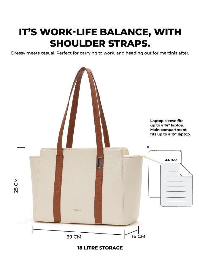 MOKOBARA The Sunflower Tote Bag | Lightweight for Daily use and Work with Luggage Sleeve and 14