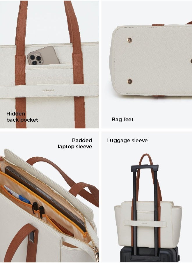 MOKOBARA The Sunflower Tote Bag | Lightweight for Daily use and Work with Luggage Sleeve and 14
