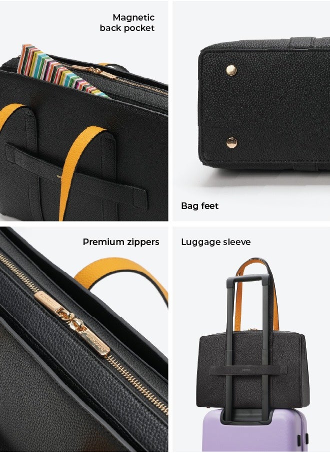 MOKOBARA The Celeste Tote Bag | Lightweight for Daily use and Work with Luggage Sleeve and 14