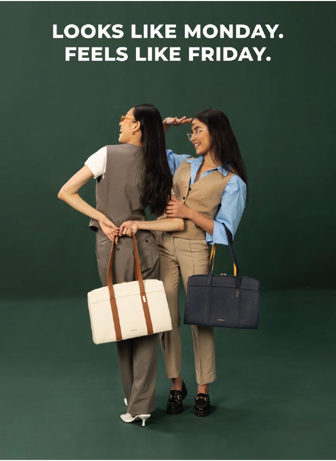 MOKOBARA The Celeste Tote Bag | Lightweight for Daily use and Work with Luggage Sleeve and 14